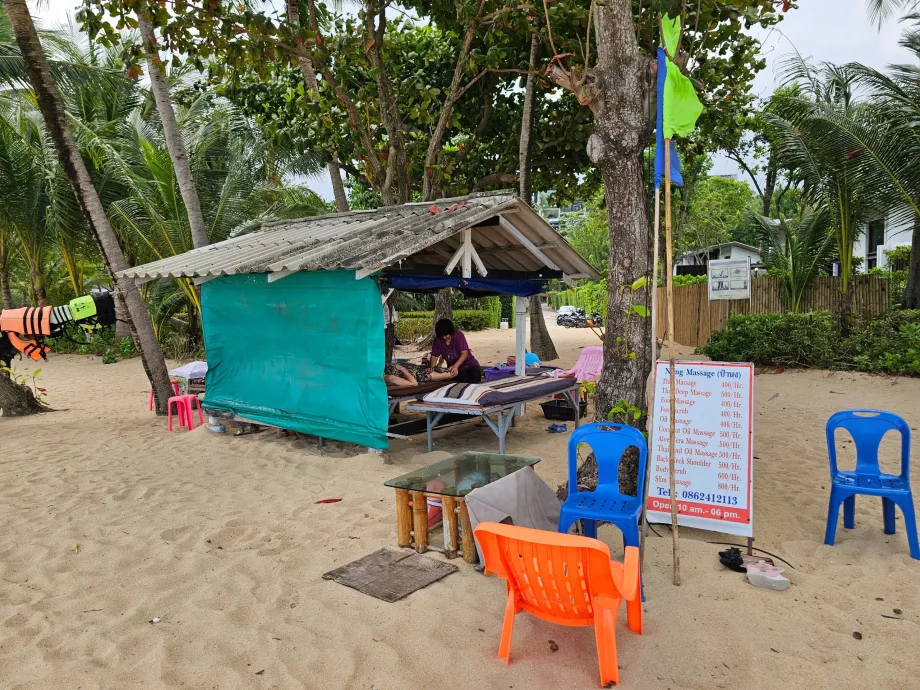 Massaažid hotelli rannas