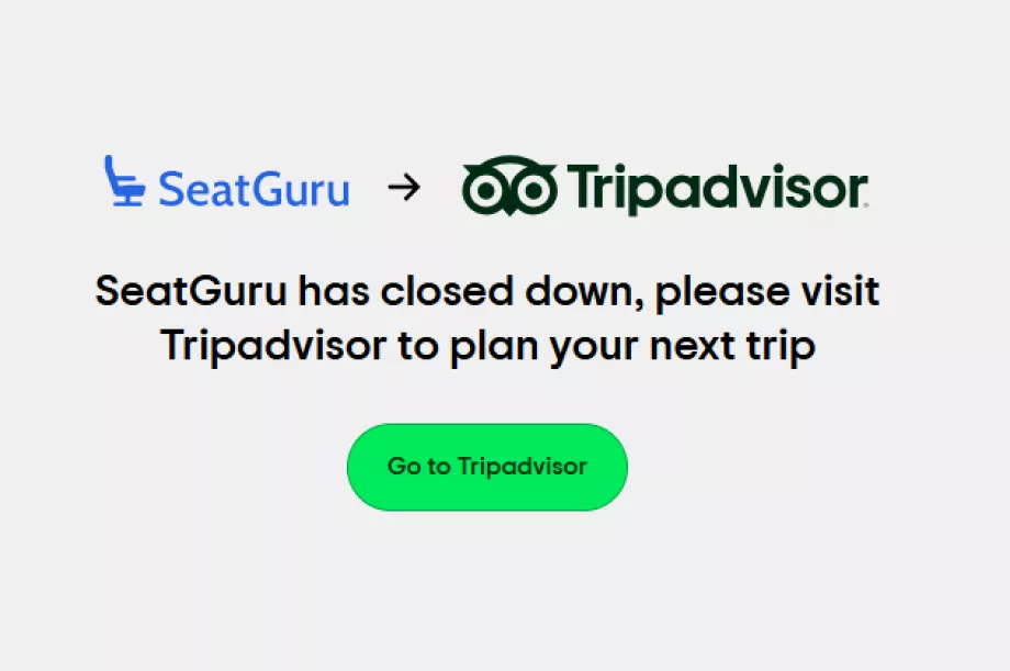 SeatGuru veebilehe lõpp