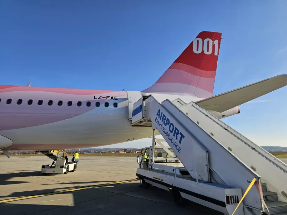 Pardale minek, České Budějovice lennujaamas