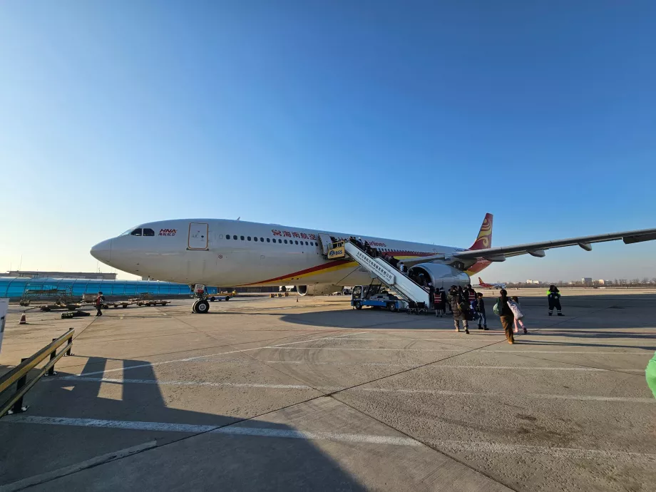 Meie lennuk Pekingi lennujaamas