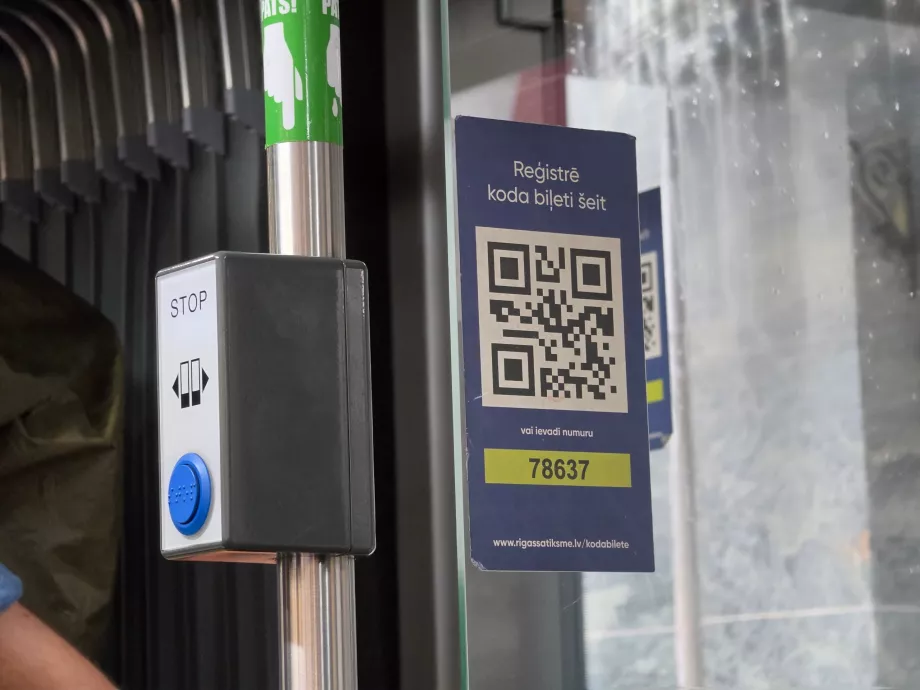 QR-kood pileti skaneerimiseks