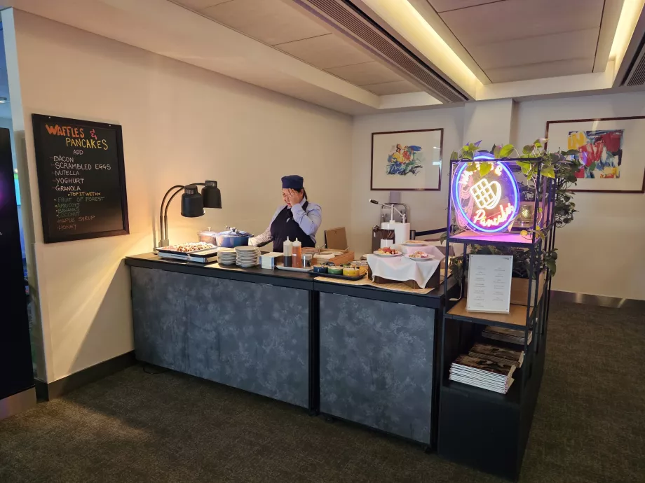 Stend vahvlite ja pannkookidega