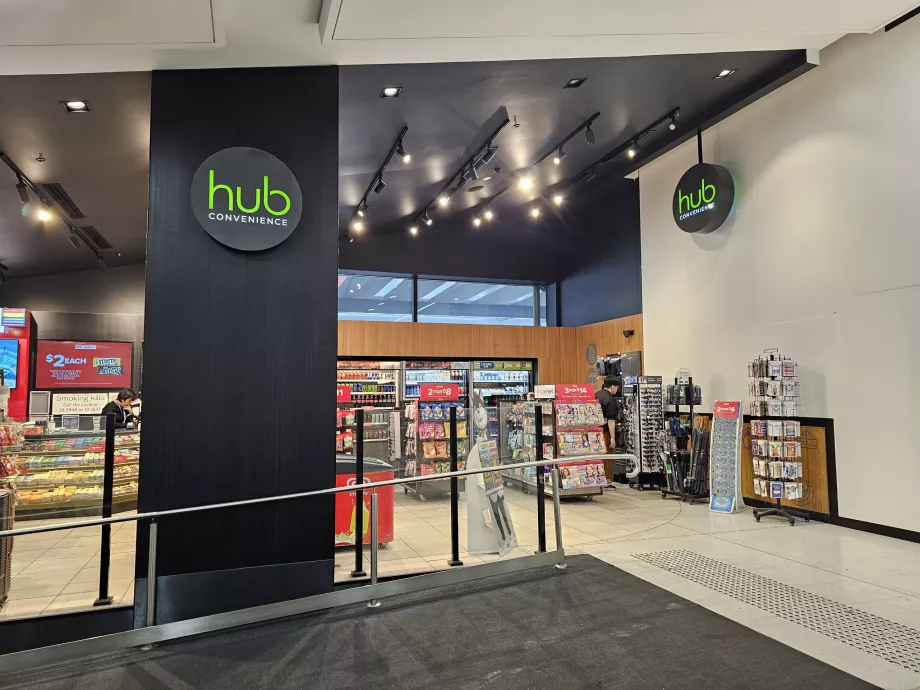 Minimarket avalikus ruumis, terminal 2