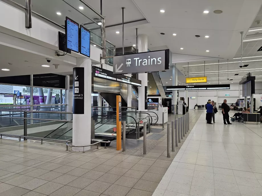 Sissepääs raudteejaama terminalidest T2 ja T3