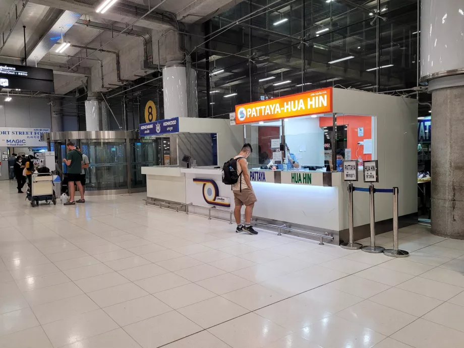 Piletimüügipunktid Pattayas ja Hua Hinis