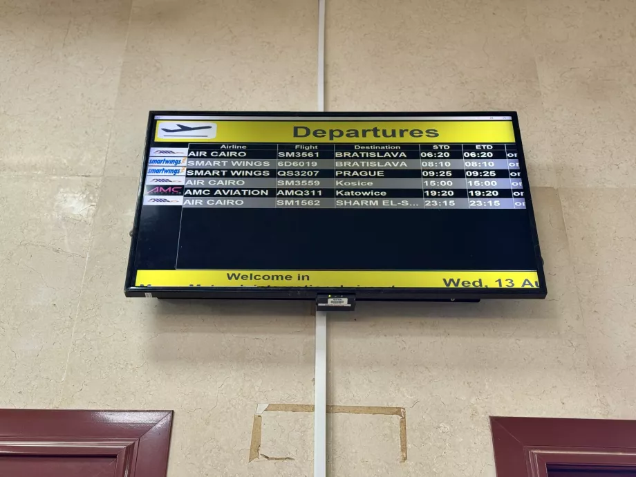Väljumised Marsa Matruh MUH lennujaamast