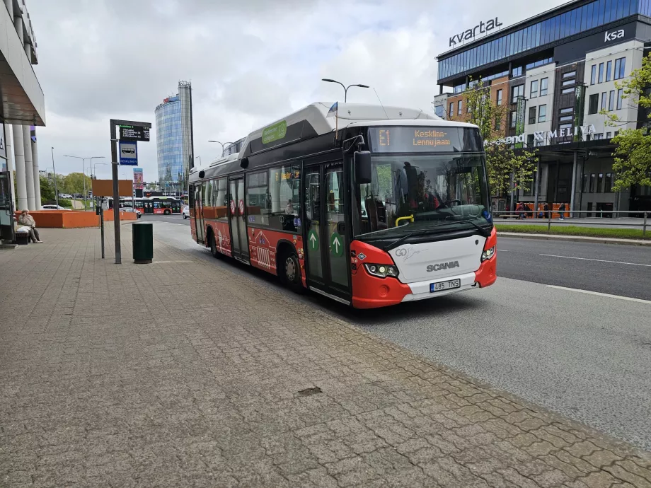 E1 bussipeatus kesklinnas
