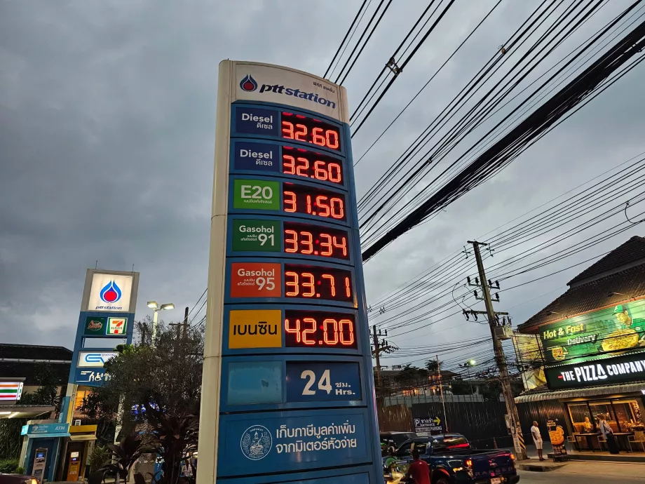 Bensiini hinnad Koh Samuil, 2026