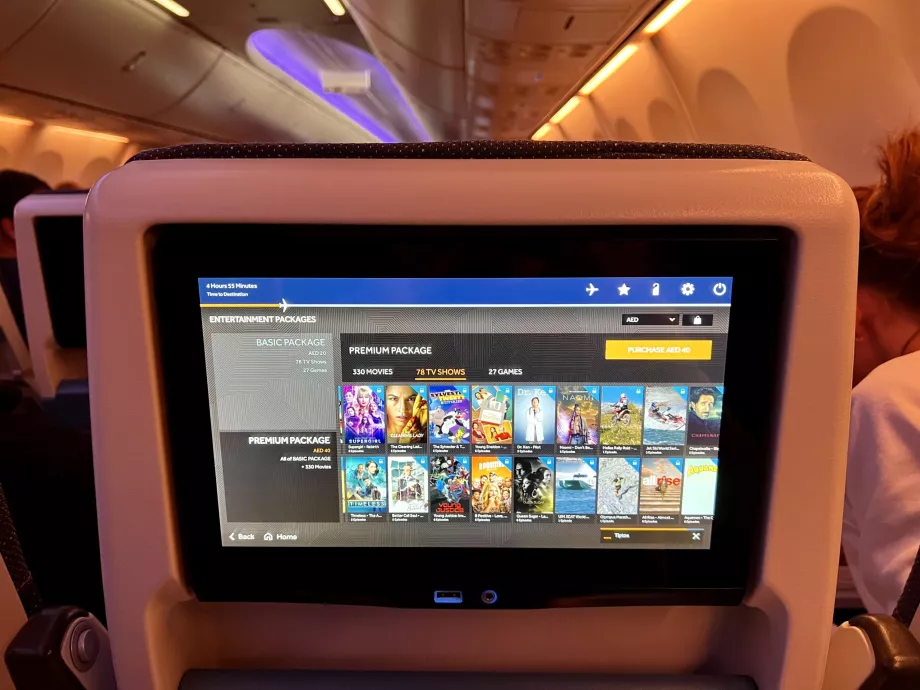 Flydubai ja tasuline meelelahutus pardal