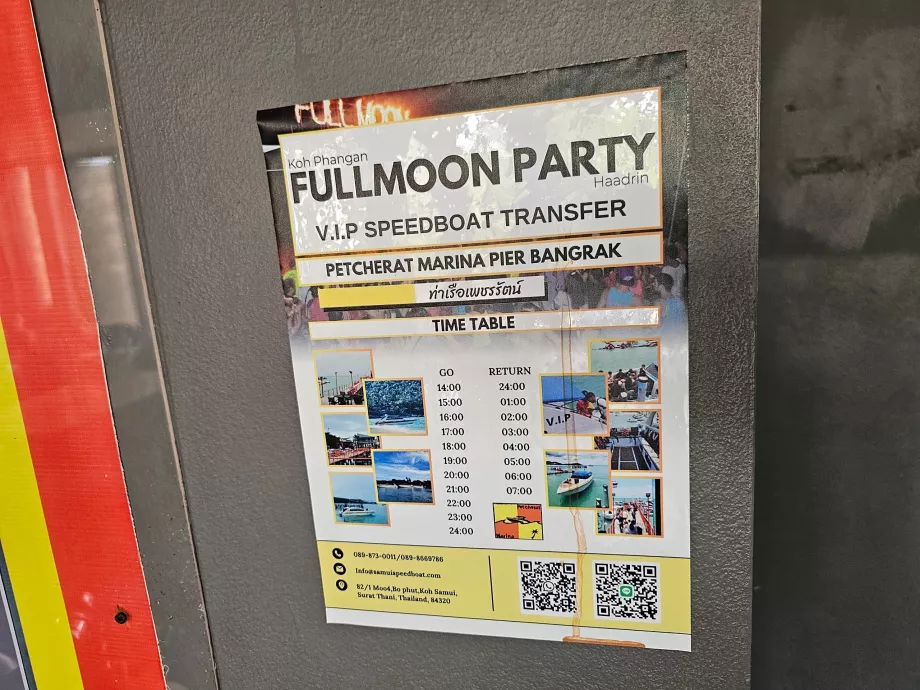 Full Moon Party - paadid Koh Samuilt