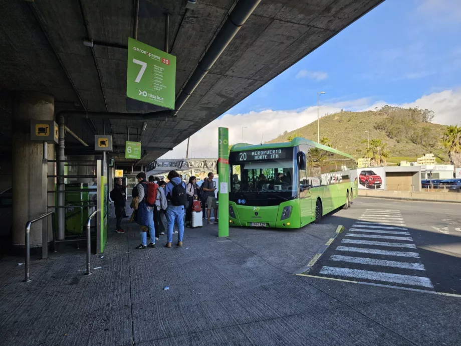 Buss nr 20 Santa Cruz de Tenerifele