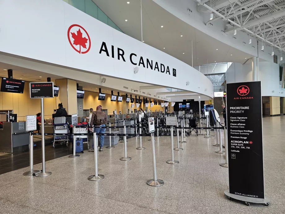 Air Canada lennule registreerimine