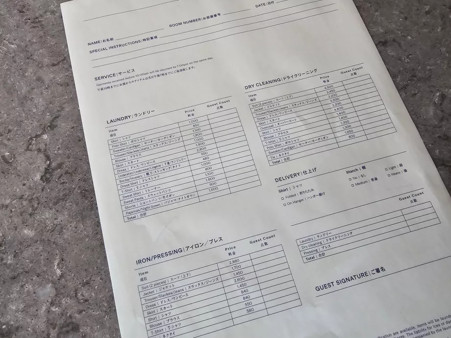 Pesulateenuse hinnad