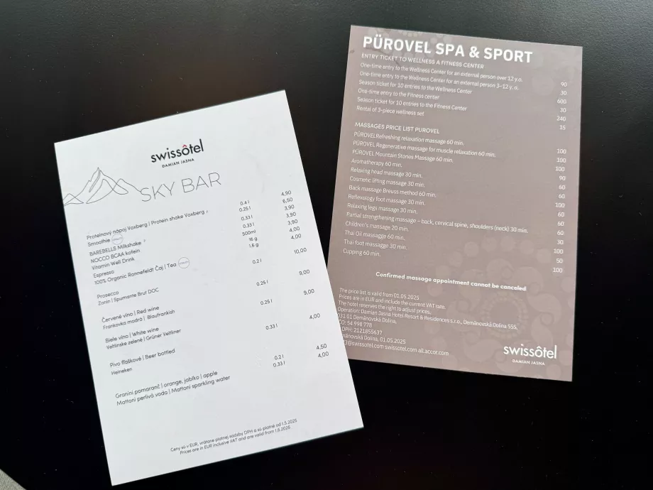 Massaažid ja värskendavad joogid Sky Bar'is