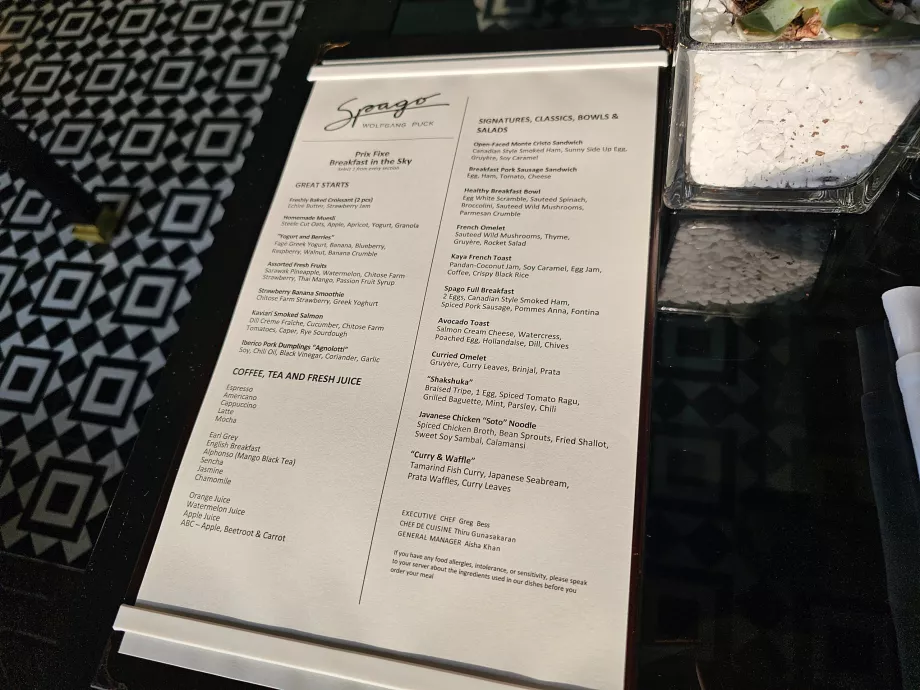 Hommikusöök Spago baaris