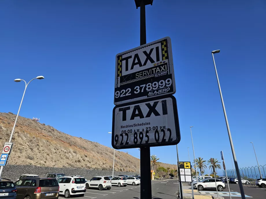 Takso Gomera telefoninumbrid