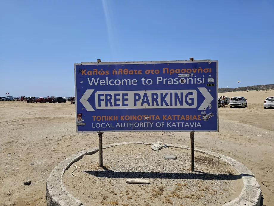 Tasuta parkimisplats – Prasonisi