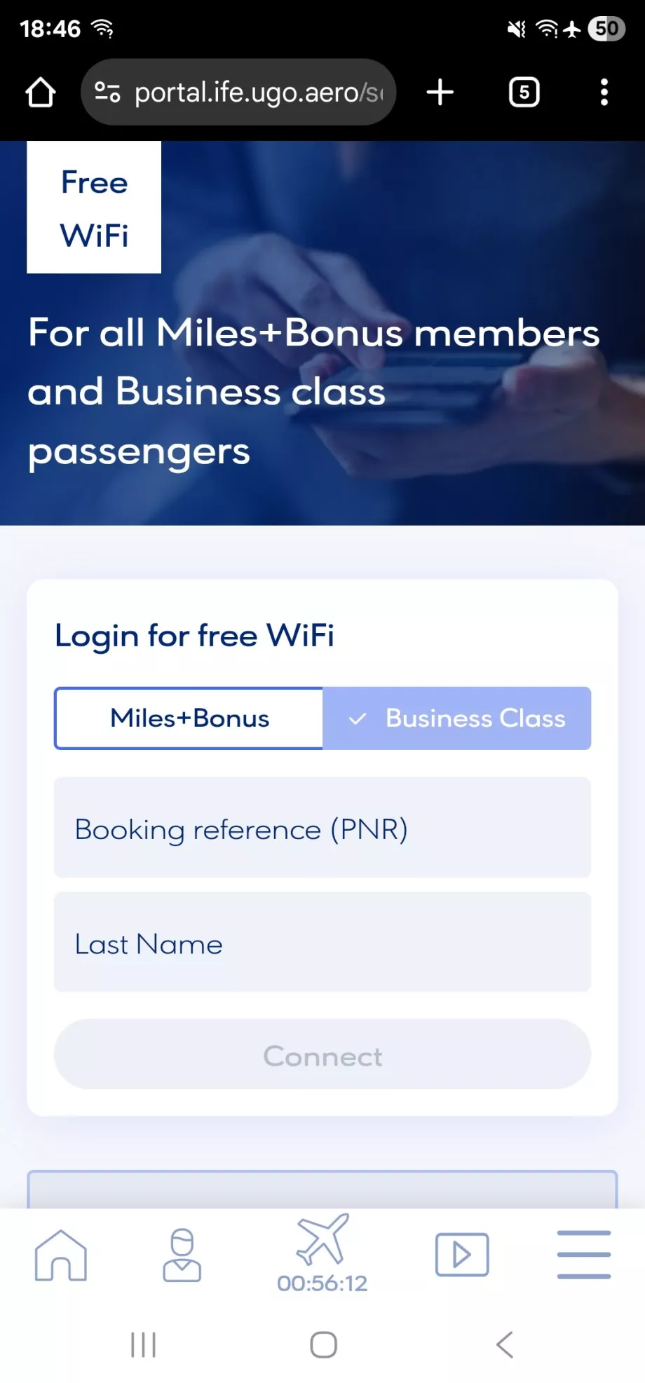 Wi-fi lennu ajal