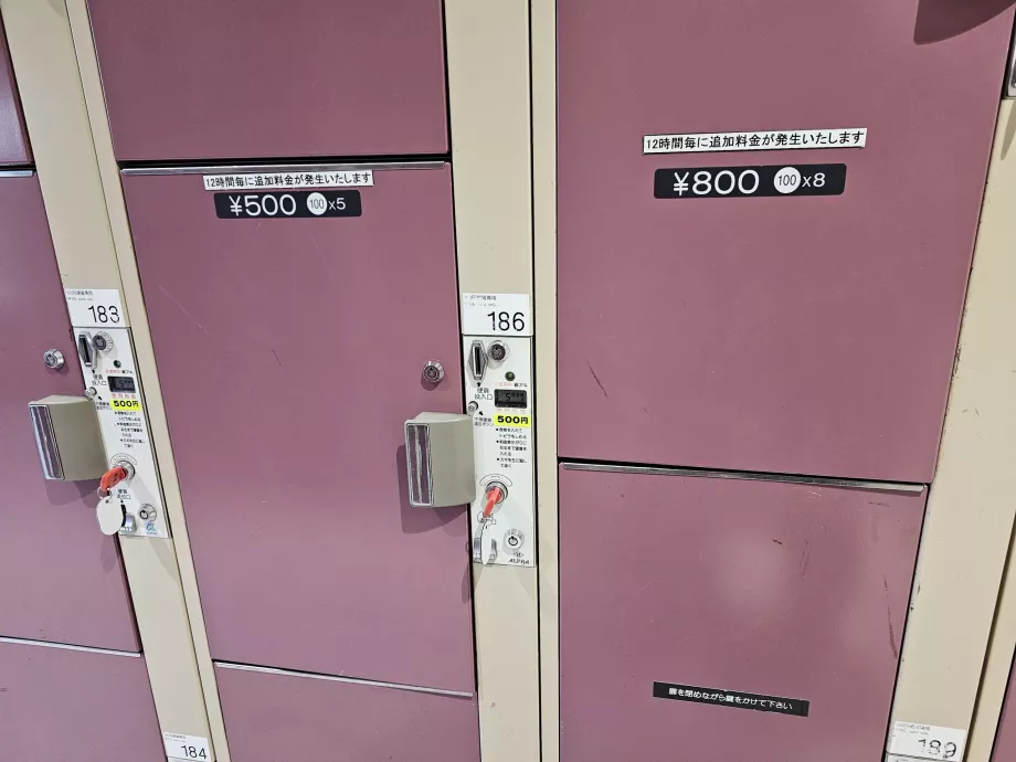 Pagasi hoiustamise hinnad