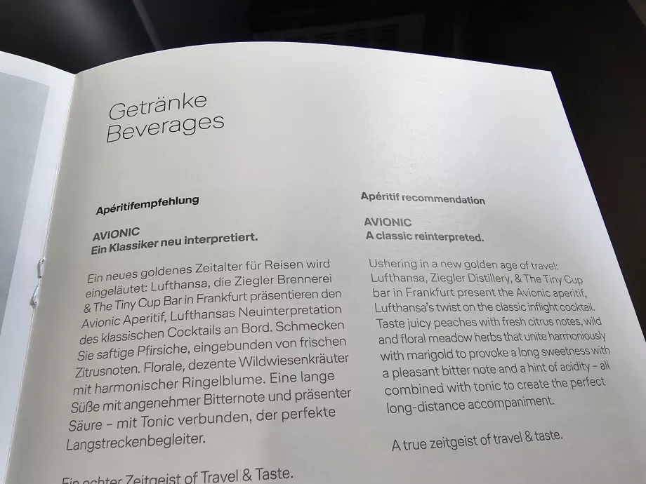 Avionic, signatuurkokteil