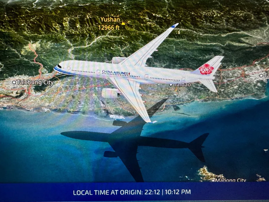 China Airlinesi lennukid kaardil