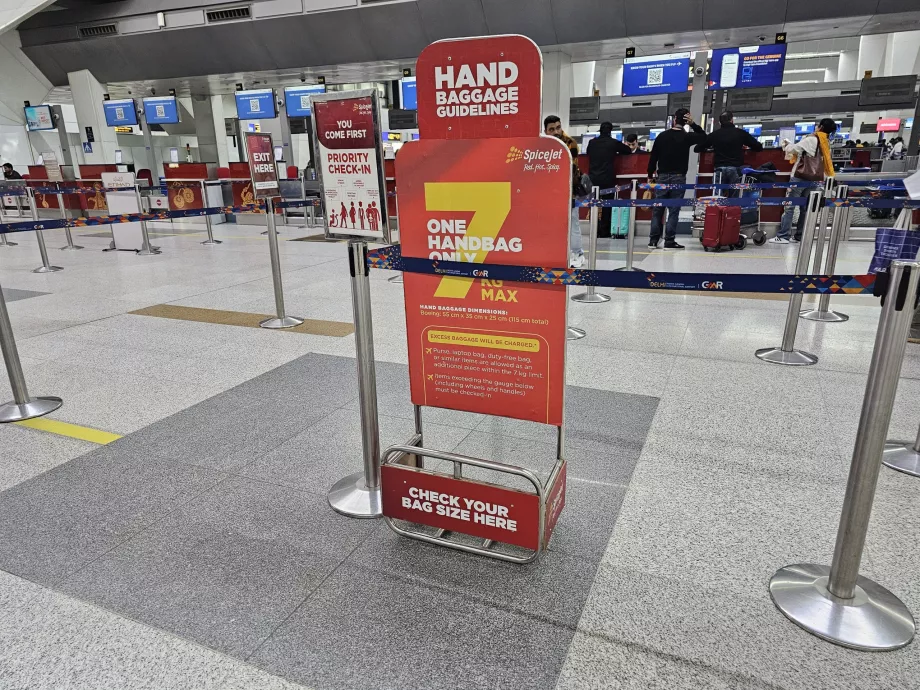 Käsipagasi mall, Spicejet