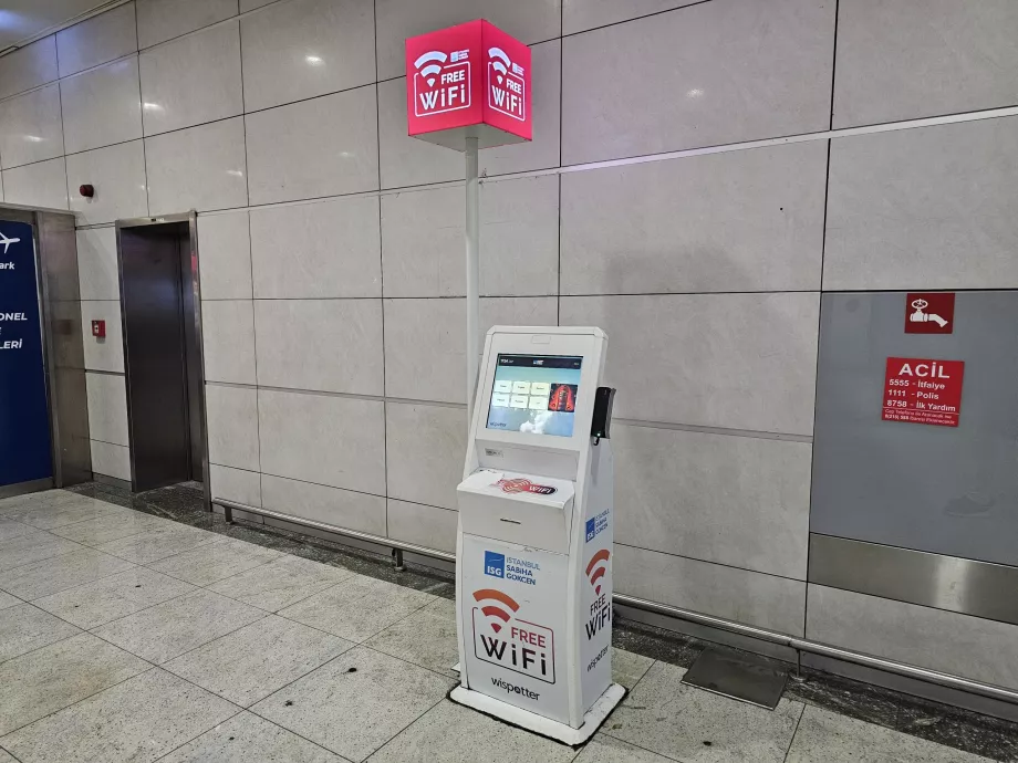 Kiosk wi-fi interneti parooli jaoks