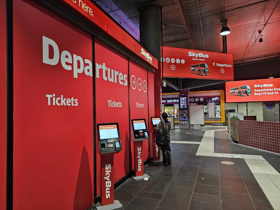 Skybusi peatused Melbourne'i kesklinnas