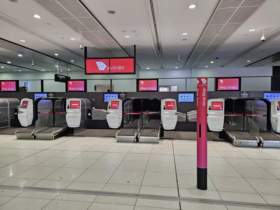 Lennujaamas registreerimine, Virgin Australia