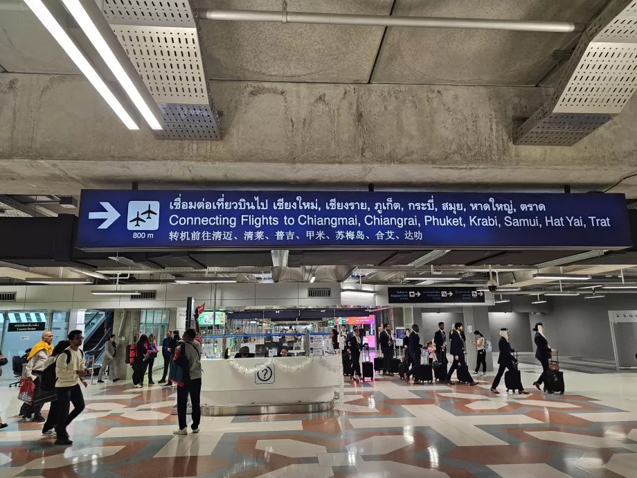 Ümberistumine rahvusvahelistelt lendudelt riigisisestele lendudele