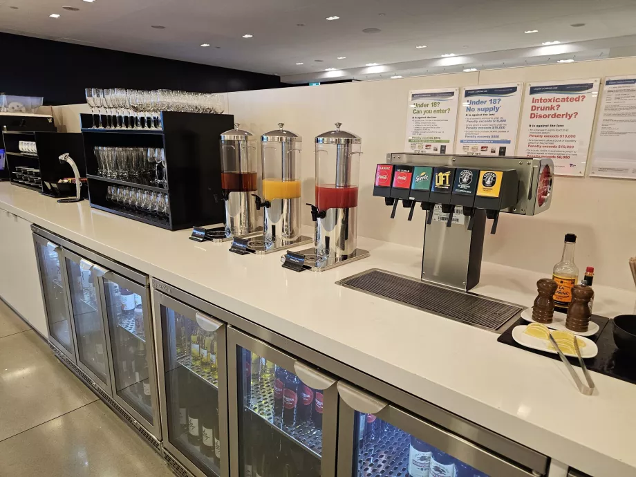 ANZ Lounge, karastusjoogid